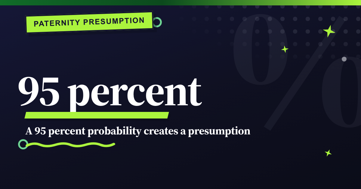 A 95 percent probability creates a presumption