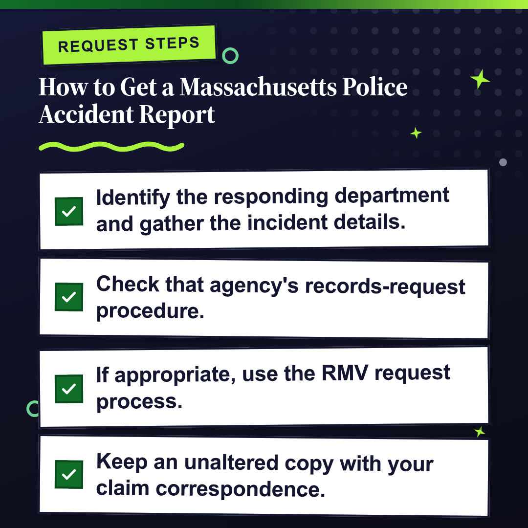 How to Get a Massachusetts Police Accident Report